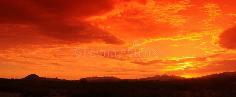 Red Sunset Panorama