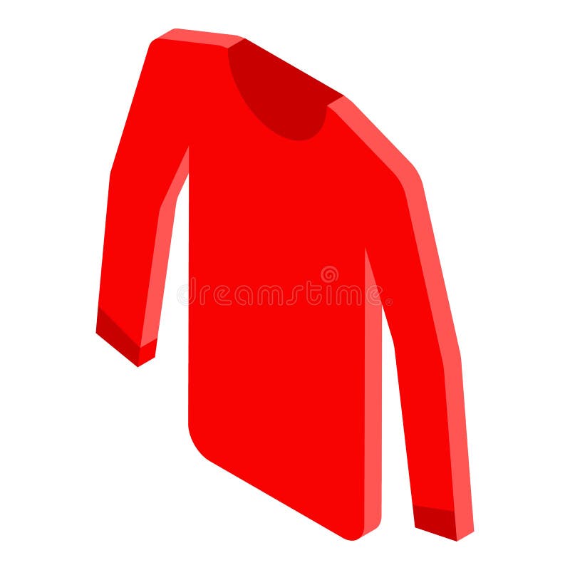 Man In Red Sweater Icon, Flat Style Stock Vector - Illustration of ...