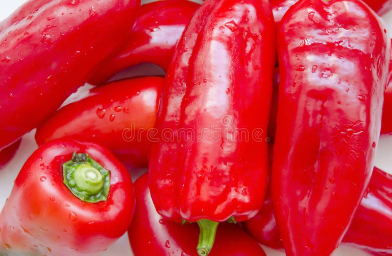 Red sweet peppers stock photo. Image of color, healthy 64304944