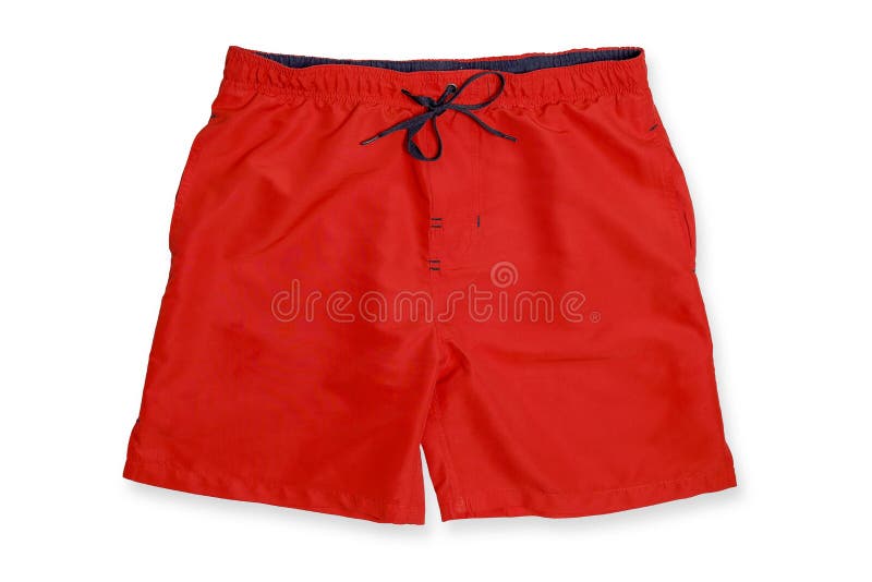 Red swimming trunks stock photo. Image of beach, trunks - 188643632