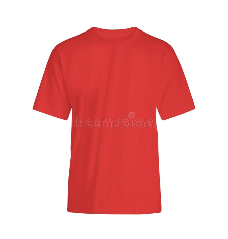 Rrinkled Red Running Tshirt on White Background Stock Image - Image of ...