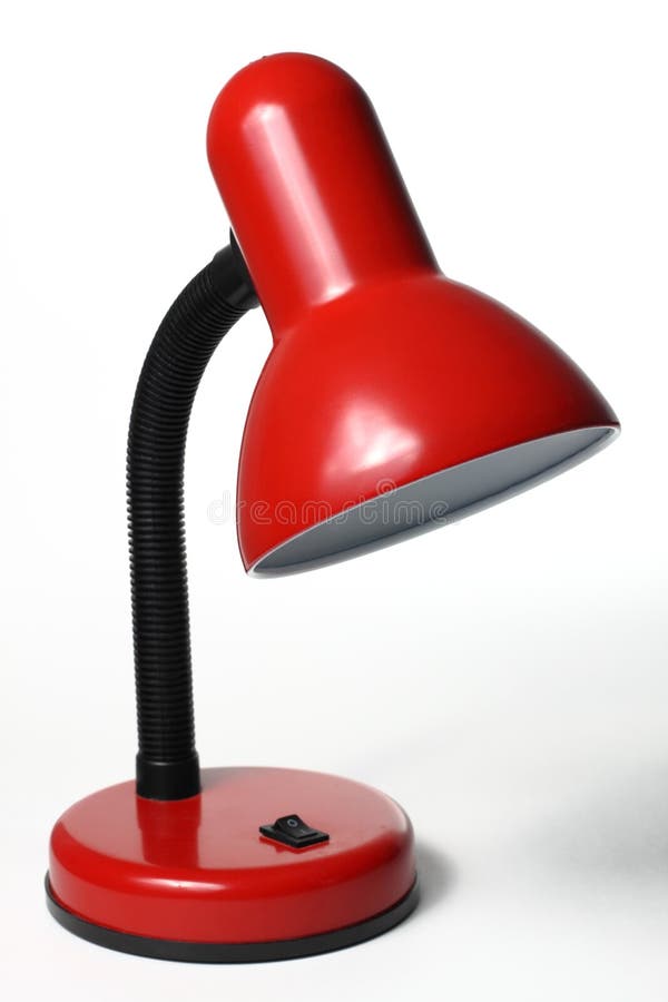 Red table lamp