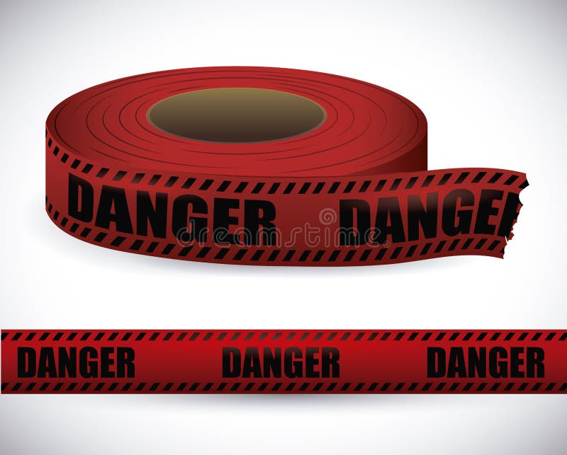 Red tape design. stock vector. Illustration of perimeter - 59325660