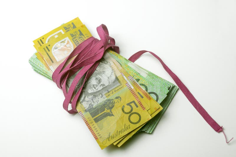 Red Tape Money bundle stock photo. Image of copyspace 28778760