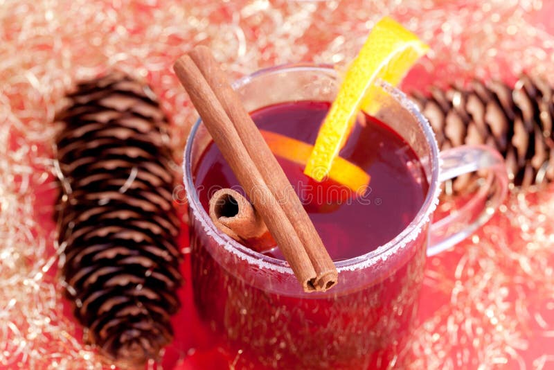Red Tea with Cinnamon Sticks Stock Photo Image of alcohol, brown