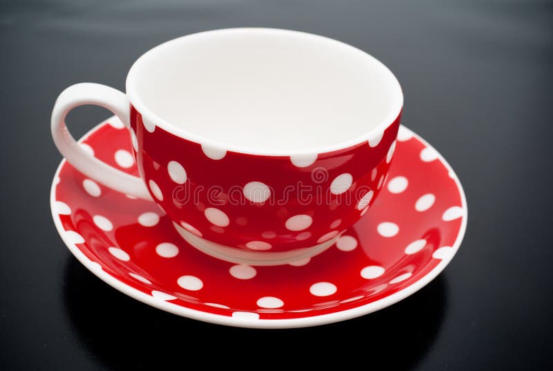 Red tea cup