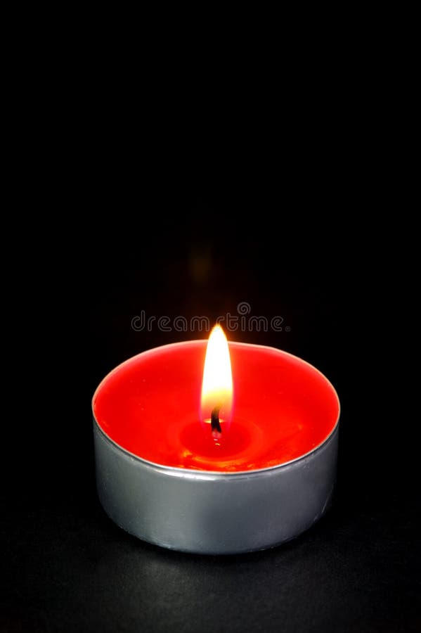 Red Tealight Candles stock image. Image of burn, strawberry 10421759