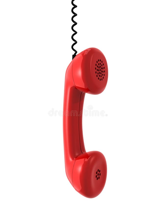 Red telephone vector illustration