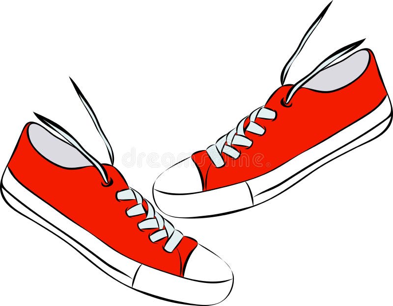 Red Sneakers Stock Illustrations – 2,787 Red Sneakers Stock ...