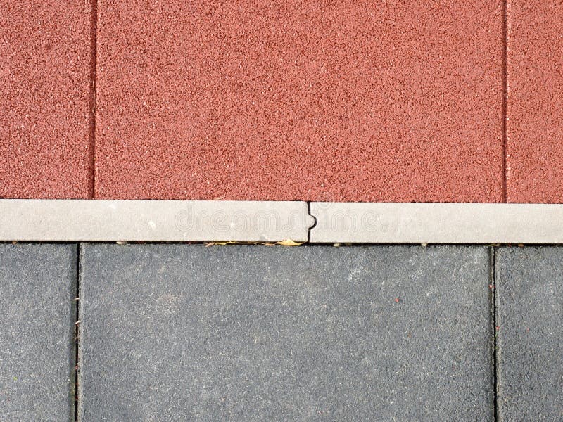 Red texture rubber made from crumb and a flexible core stock image