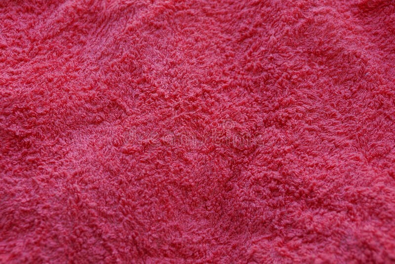 Red Texture of Woolen Fabric from a Piece of Clothing Stock Image