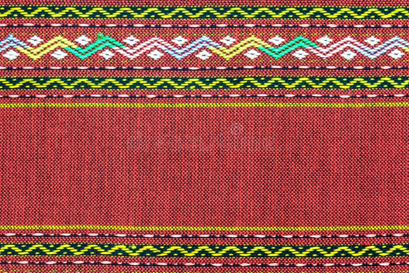 RED Thai silk fabric pattern