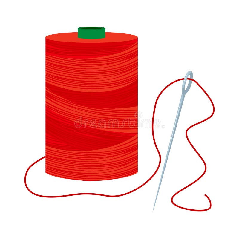 Red Circle, Cartoon, String, Yarn, Twine, Red String, Sewing, Handsewing  Needles transparent background PNG clipart