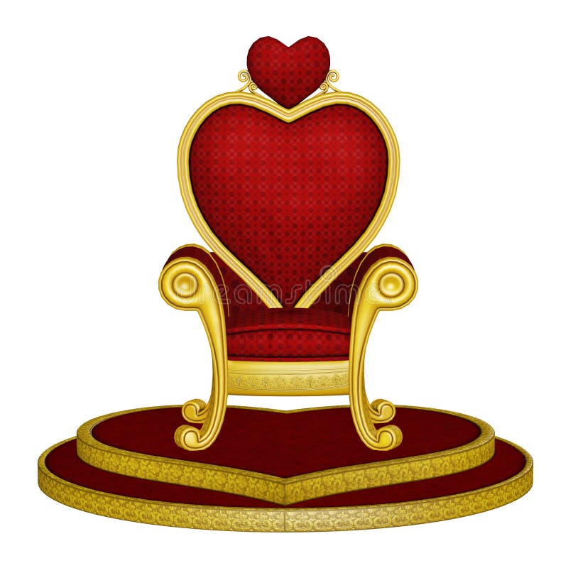 Red Throne of Love stock illustration. Illustration of isolated - 46623410