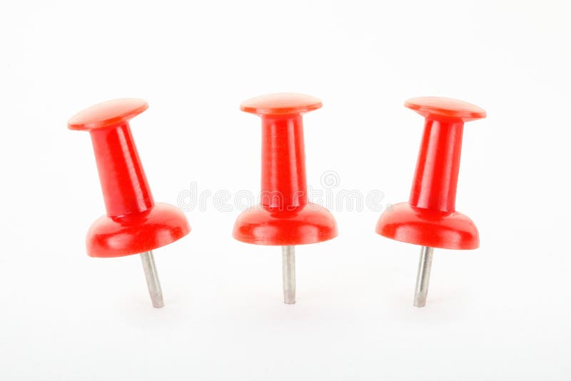 Red thumbtack collection stock image. Image of closeup 29509901