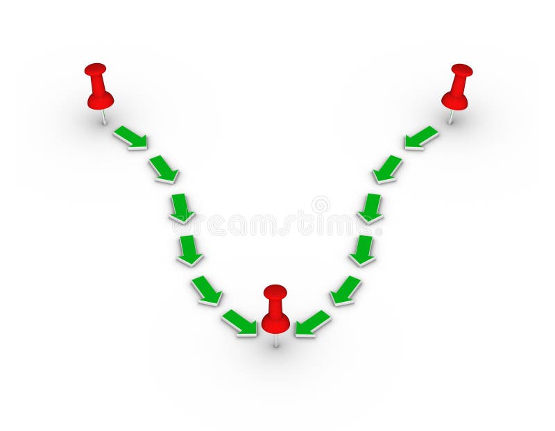 Arrow and target stock illustration. Illustration of arrival 19595994