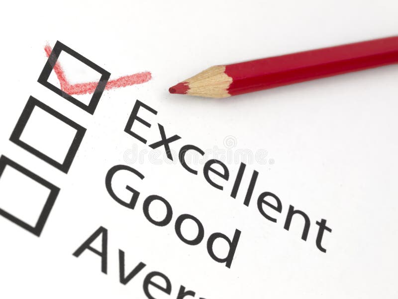 Red tick on excellent royalty free stock photos