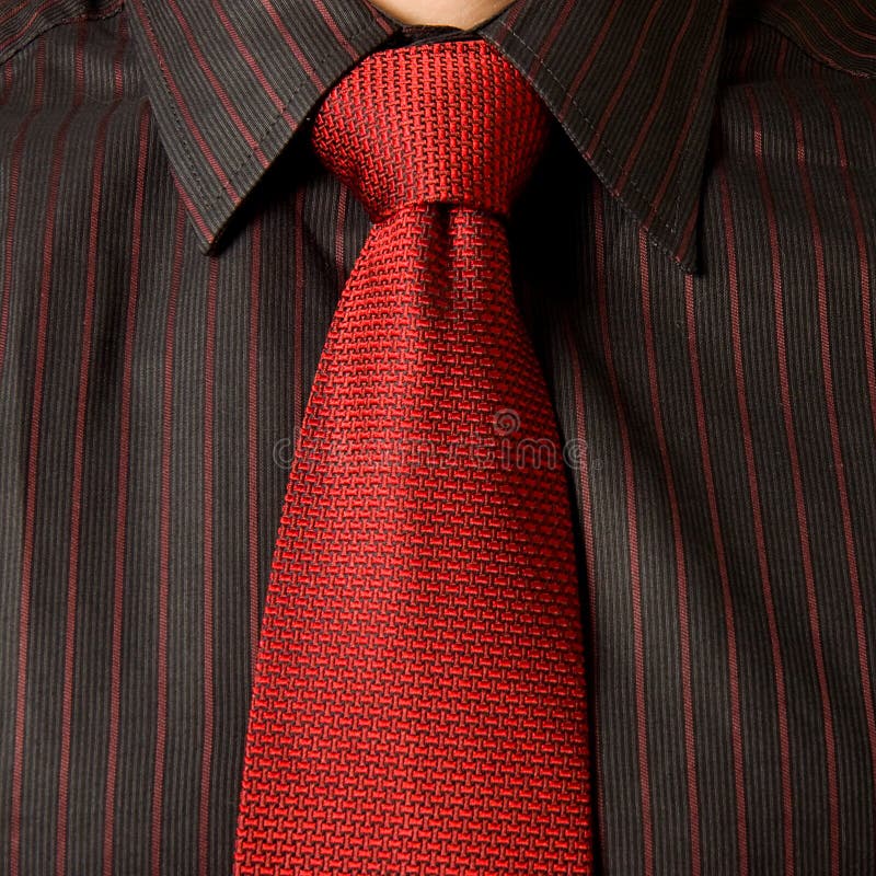 Red tie stock image
