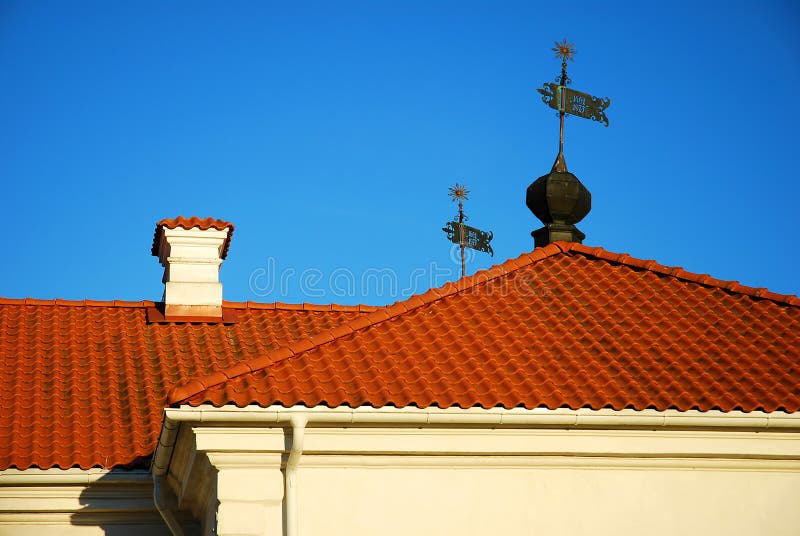 Red tile roof