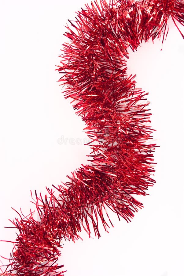 Red tinsel