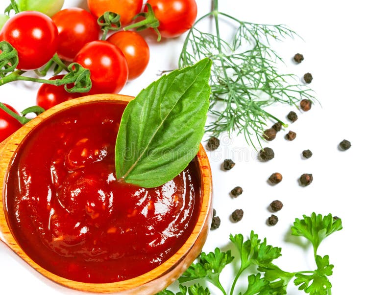 Red tomato sauce stock photo. Image of juicy, studio 27413576