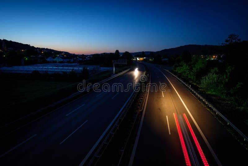 Red Traffic Light of a Car Brake Stock Image Image of glow