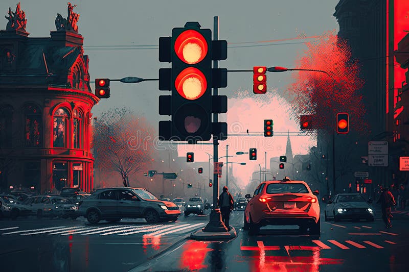 traffic light intersection