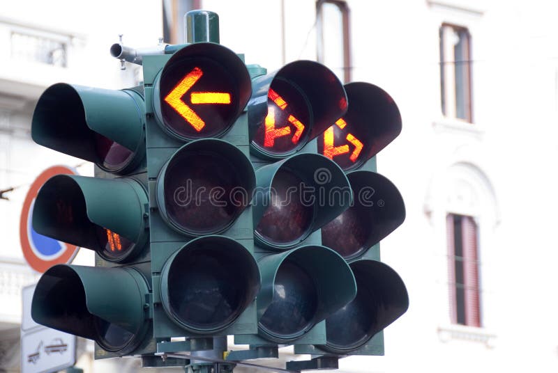 Red traffic lights