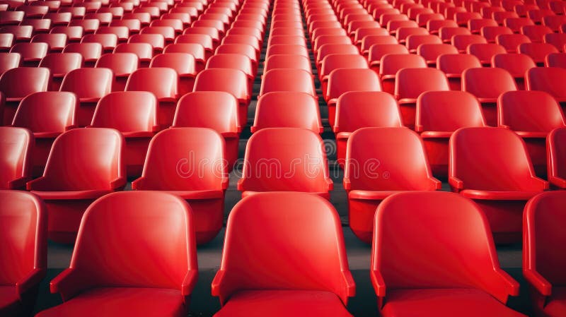 Tribune sports stadium with empty chairs Stock Photo - Alamy