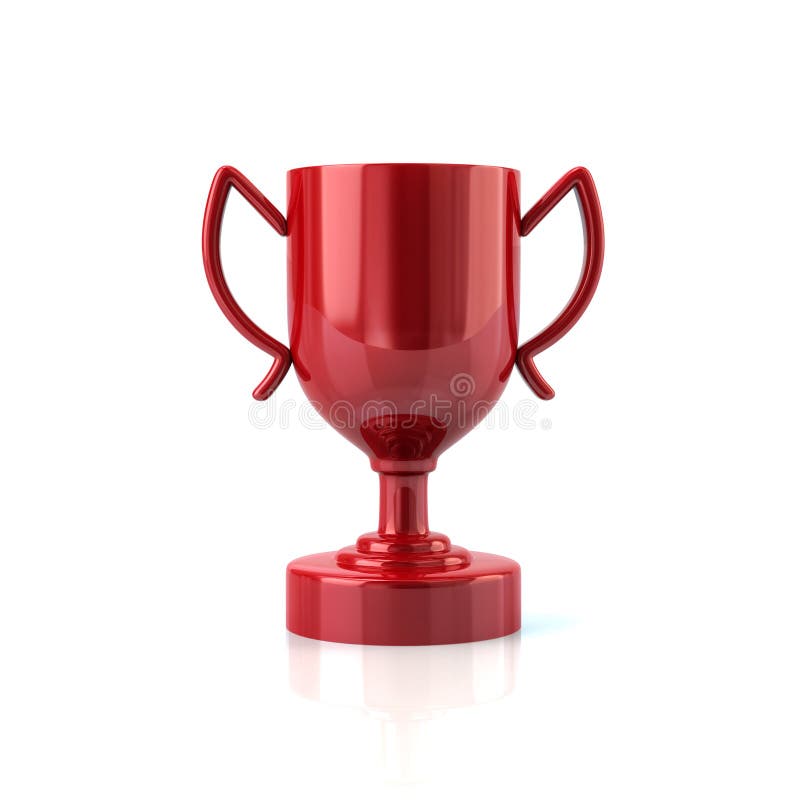Red trophy cup stock illustration. Illustration of celebration 93746022