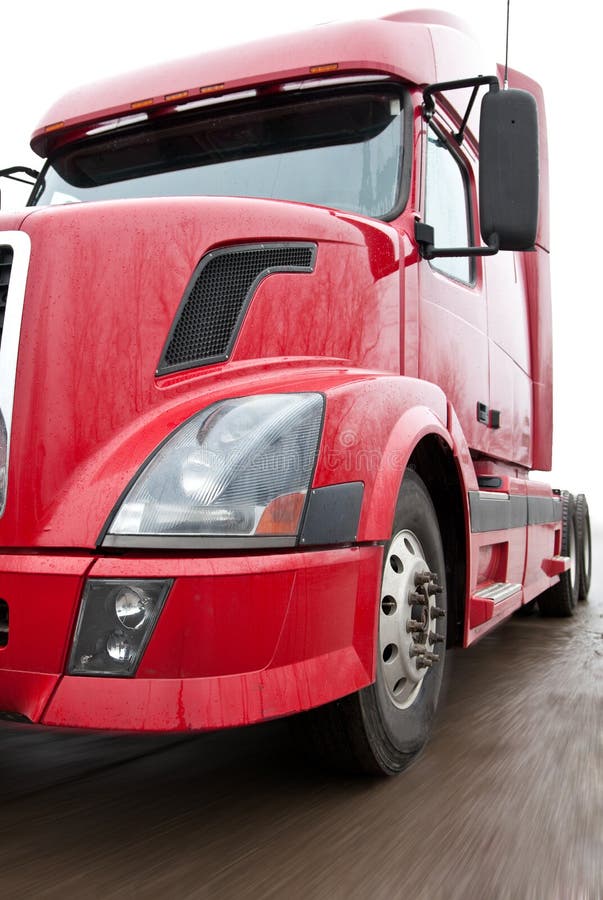 Red truck royalty free stock photography