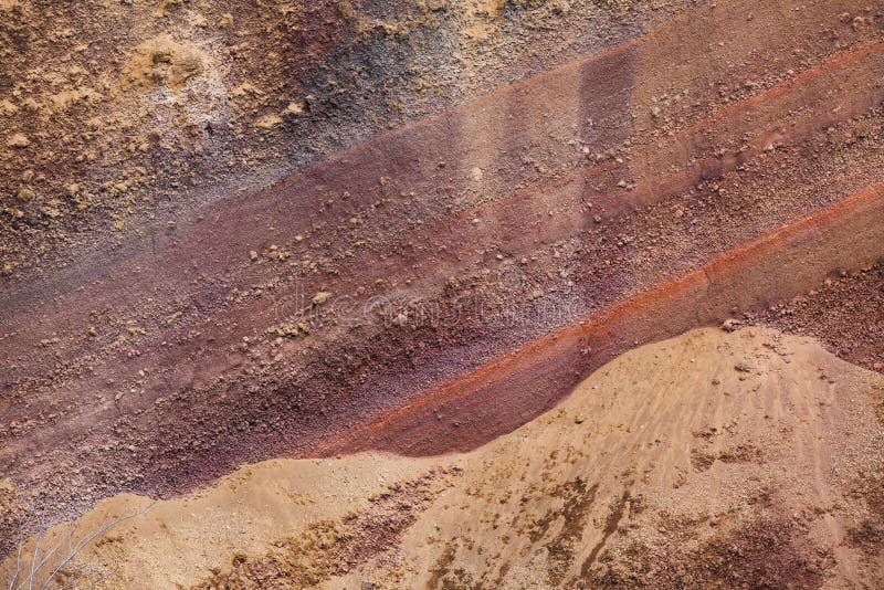 Red tuff volcanic texture