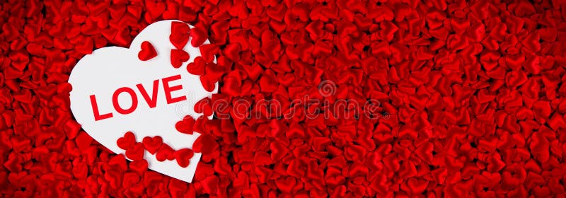 Red Valentine Love Heart Horizontal Abstract Stock Photo - Image of beauty,  design: 169293800
