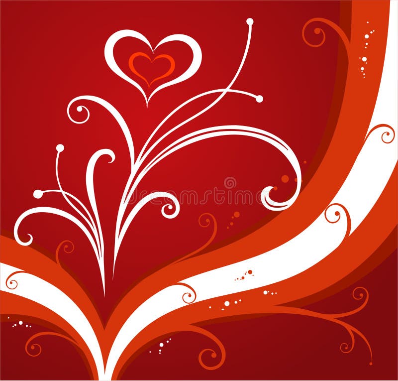Download Red valentines background stock vector. Illustration of decorative - 466644