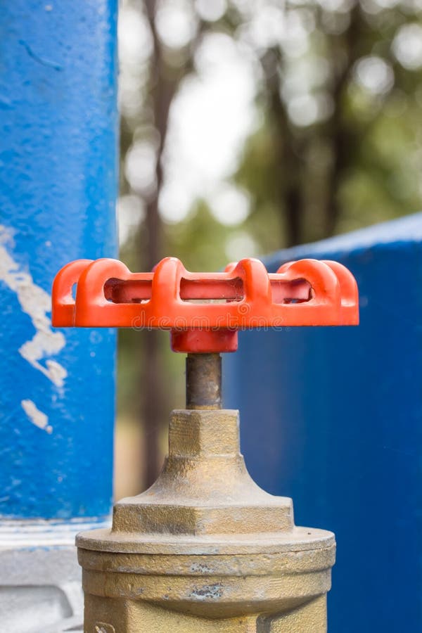 Water Valve Box in Outdoor Lawn Inside There is an Openclose Water