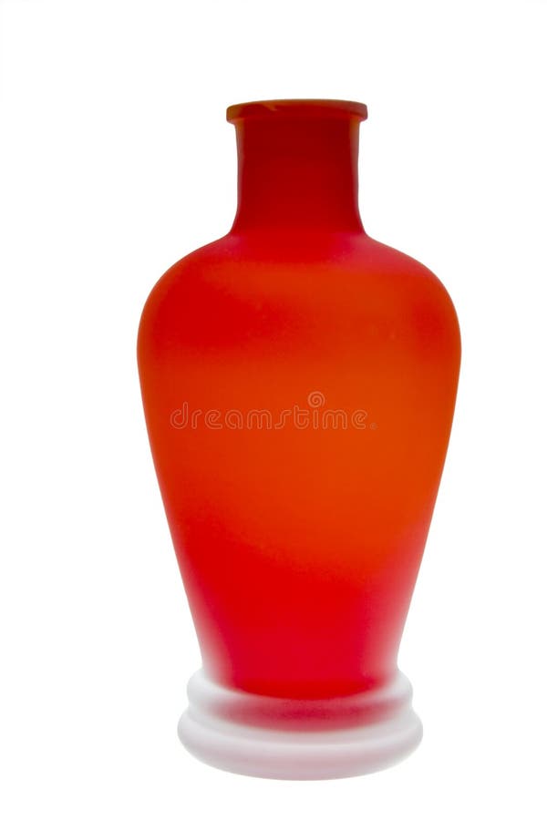Retro Orange Vase Isolated Stock Image Image of lite, motion 618503
