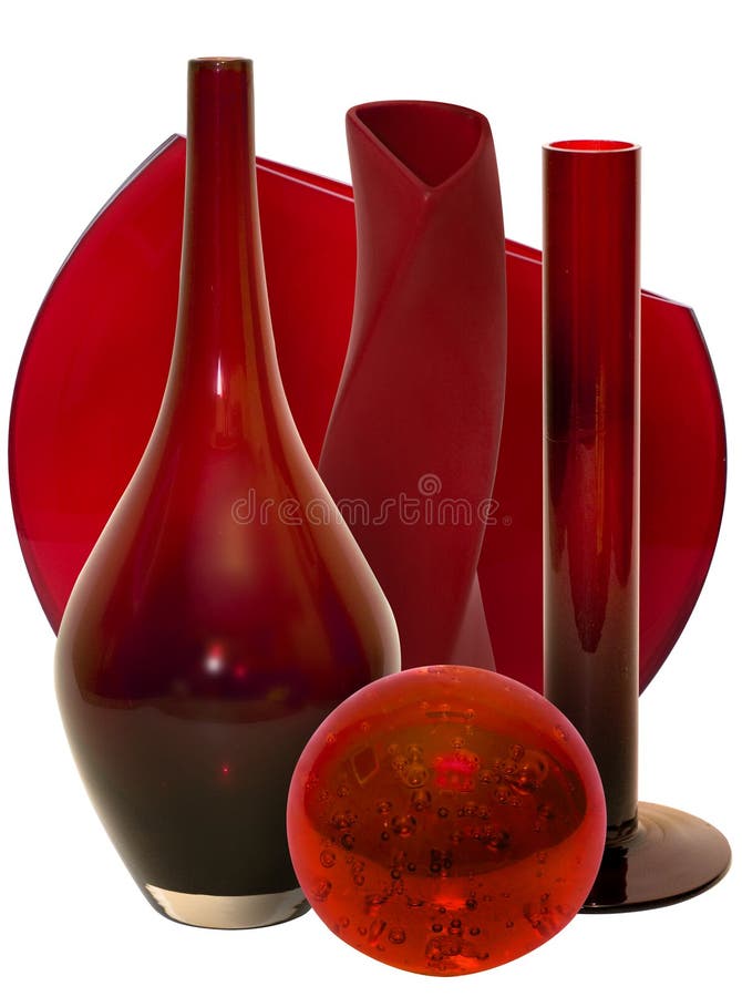 Red vase s