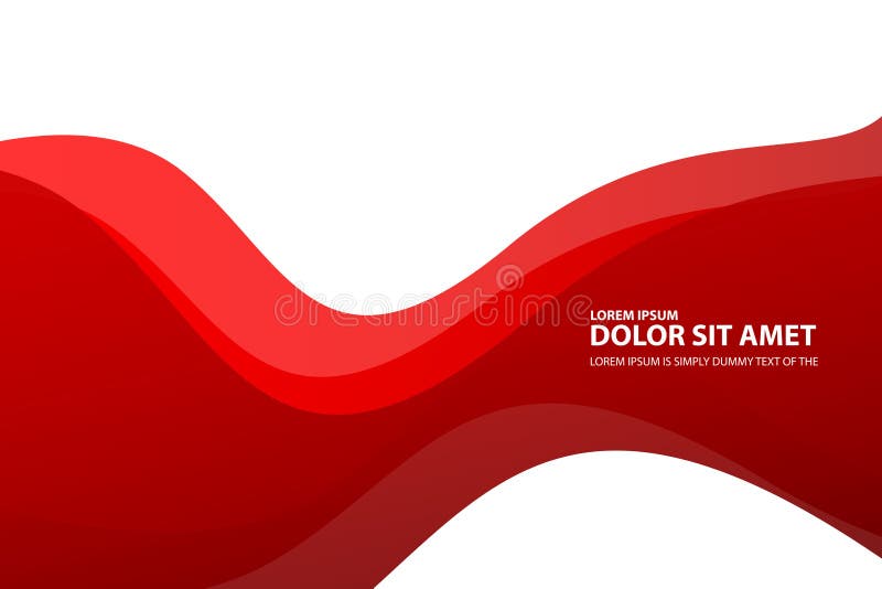 Red vector Template Abstract background with curves lines For flyer brochure booklet and websites design Modern curve wallpaper