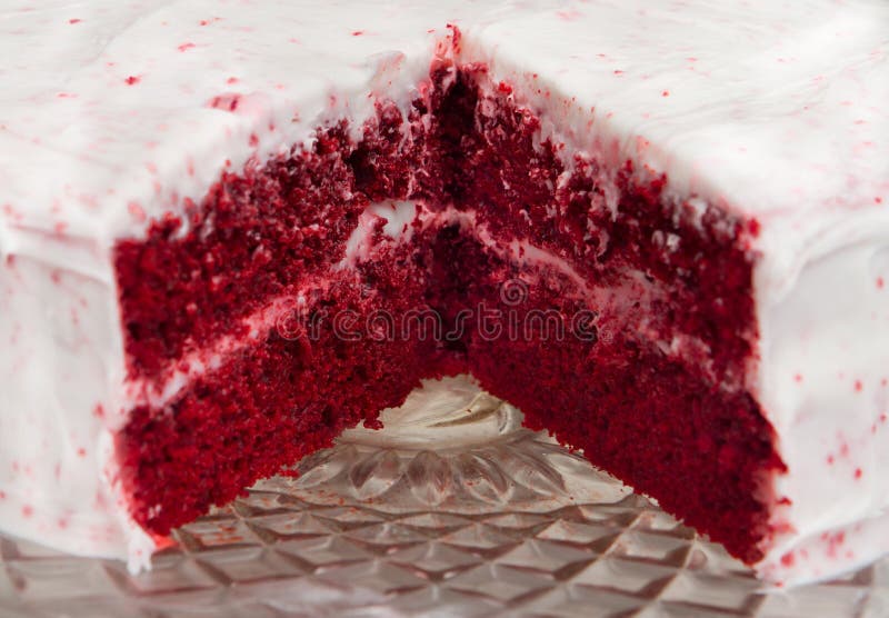 Red velvet cake stock photos