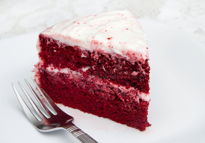 Red velvet cake royalty free stock image