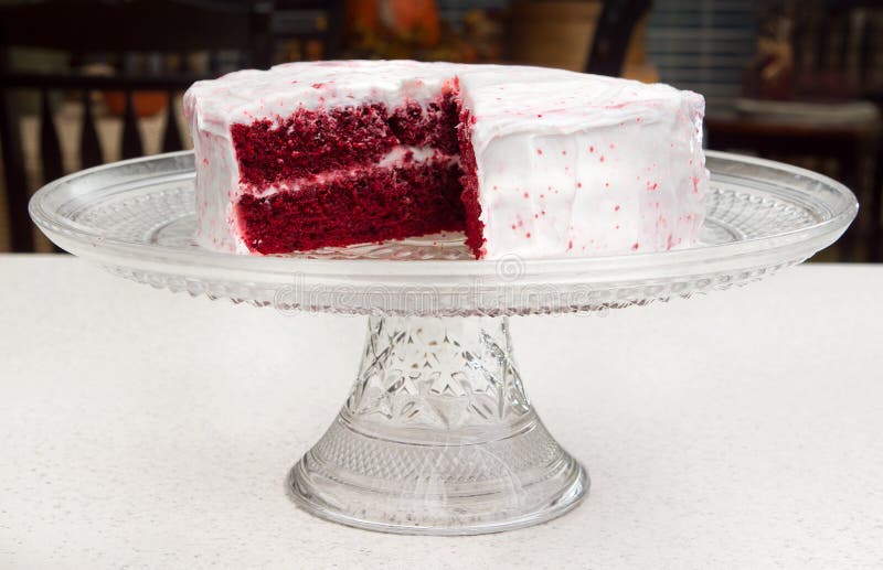 Red velvet cake stock photography