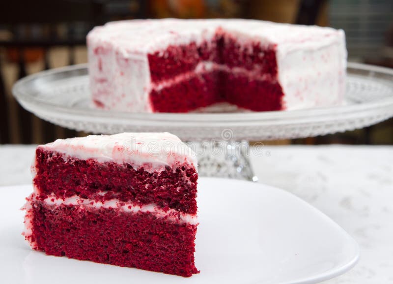 Red velvet cake royalty free stock image