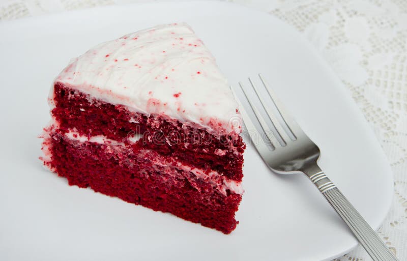 Red velvet cake royalty free stock photography