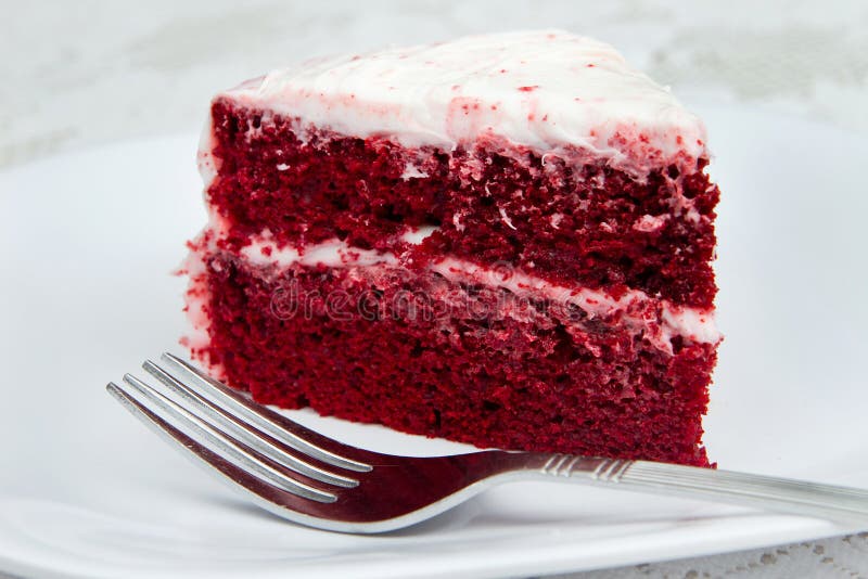 Red velvet cake stock photography