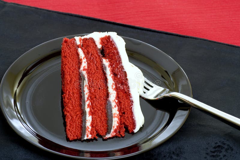 Red velvet cake royalty free stock image