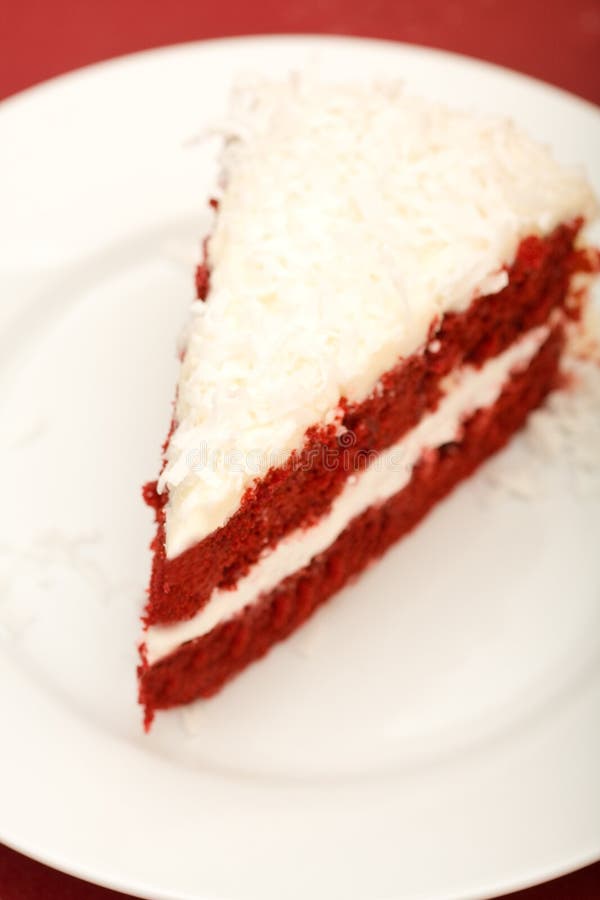 Red Velvet Cake stock photo