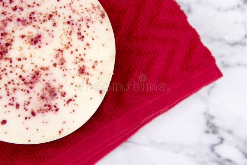 Red velvet cake, with a red cloth stock images Red velvet cake, with a red cloth stock images