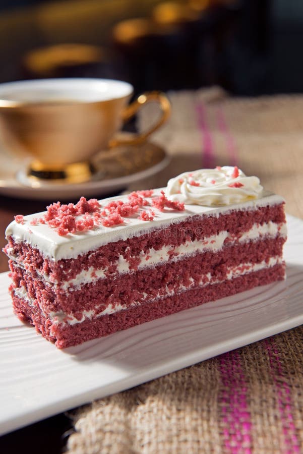 Red velvet cake royalty free stock photo