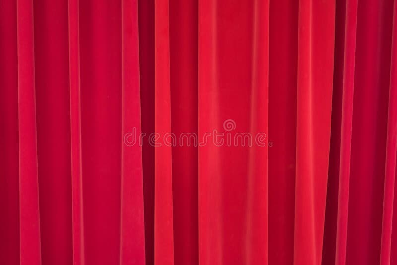 Red Velvet Curtain Backdrop on the Stage. Stock Photo Image of people
