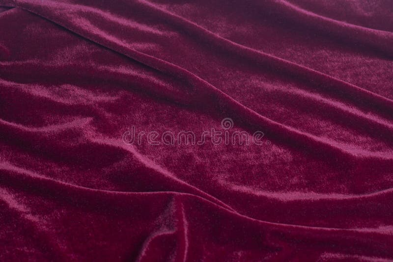 Red velvet fabric background texture